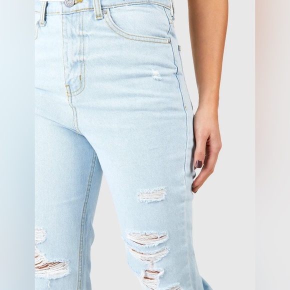 Tall High Waisted Distressed Ripped
Straight Leg Jean - Picture 5 of 6